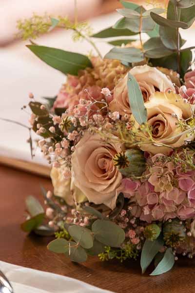 Brautstrauss in Nahaufnahme